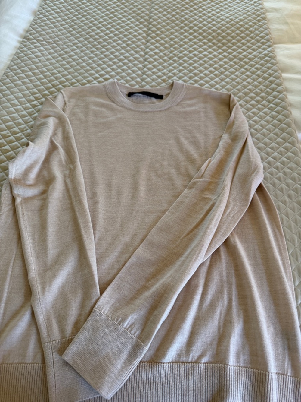 Jenni Kayne Women's Crewneck Sweater in Light Beige